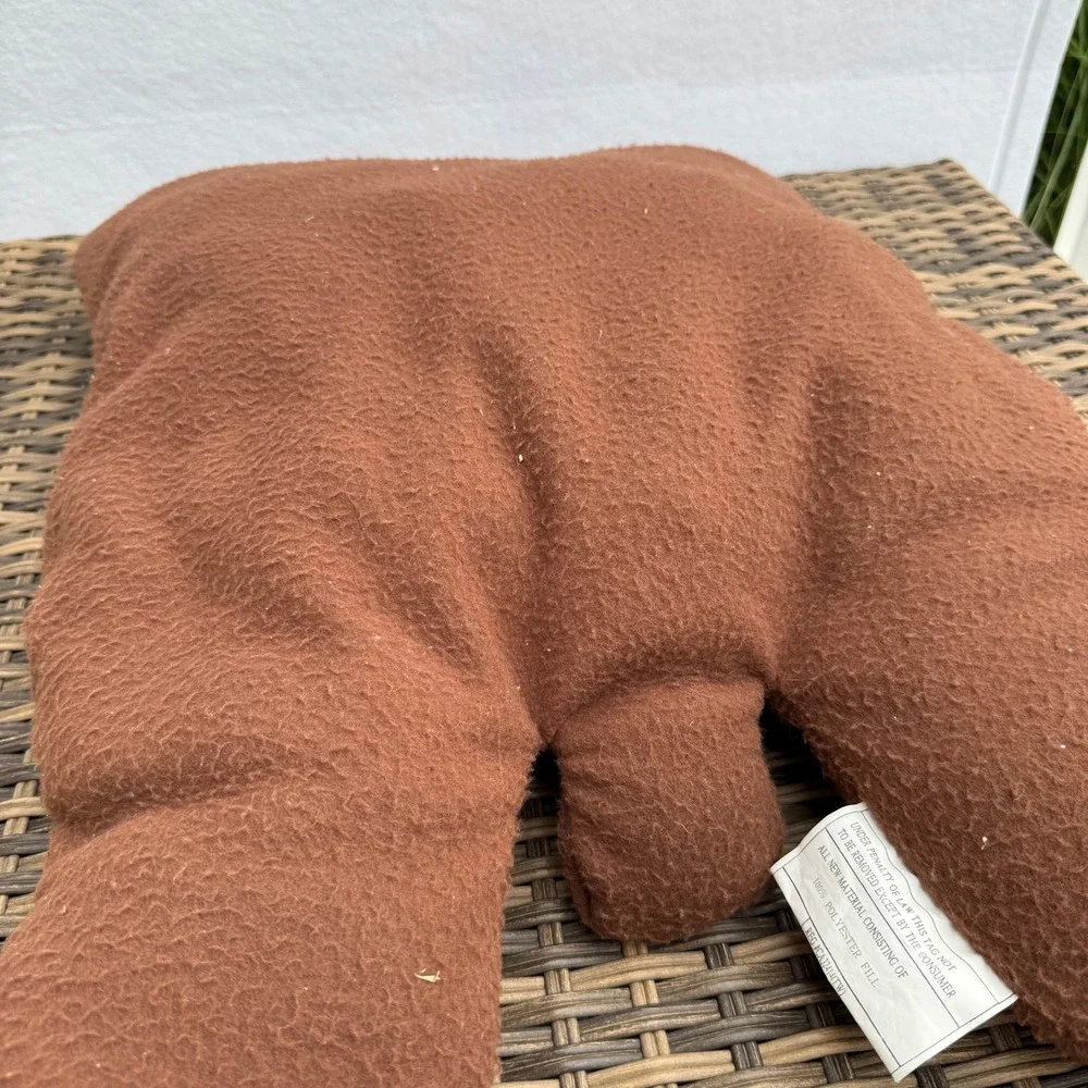 Vintage KKH Corp Bear Animal Shaped Plush Pillow 25